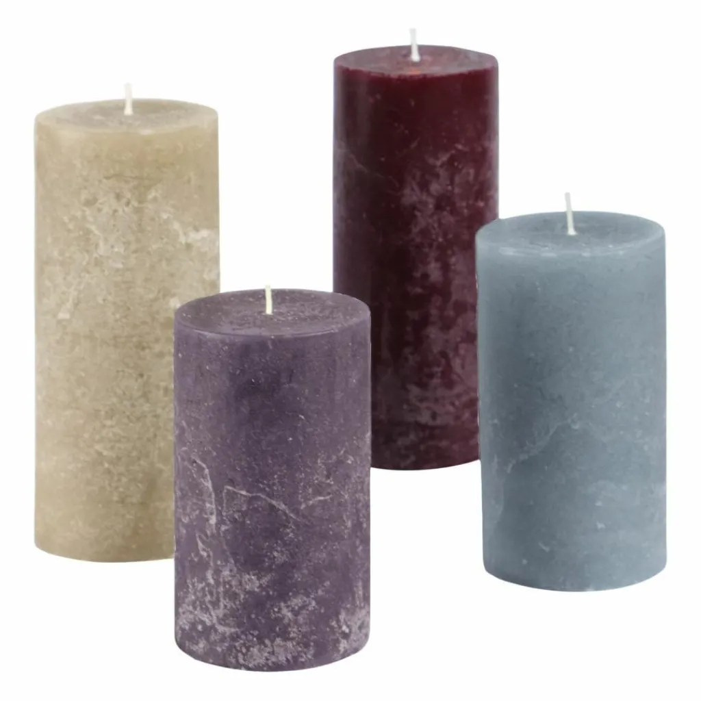 LOBERON Bougies|Porte-Bougies*Lot de 4 bougies Berekua