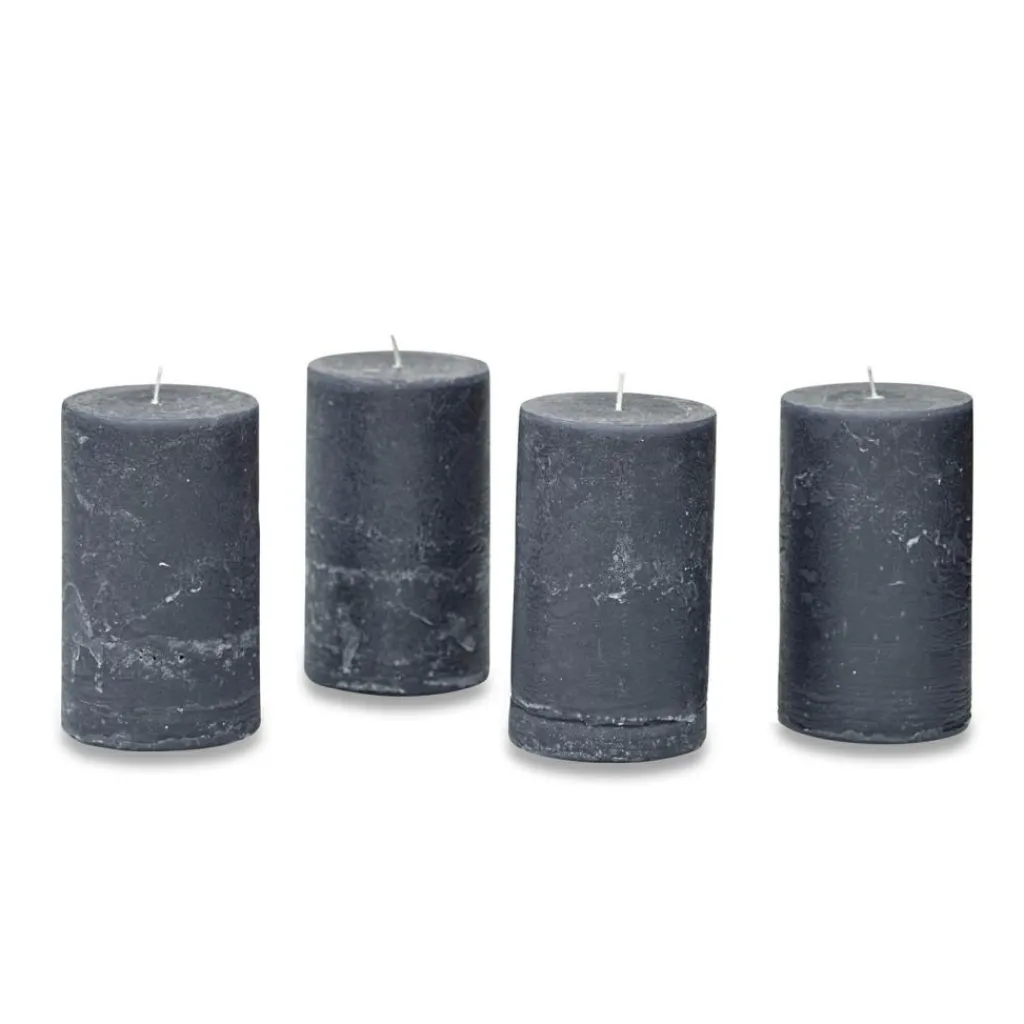 LOBERON Bougies|Porte-Bougies*Lot de 4 bougies Braga