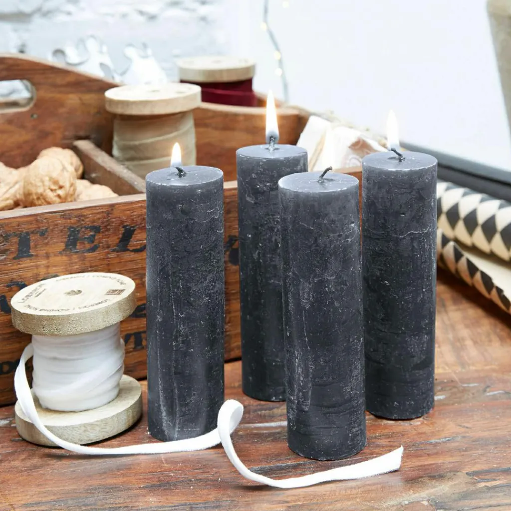 LOBERON Bougies|Porte-Bougies*Lot de 4 bougies Muriel
