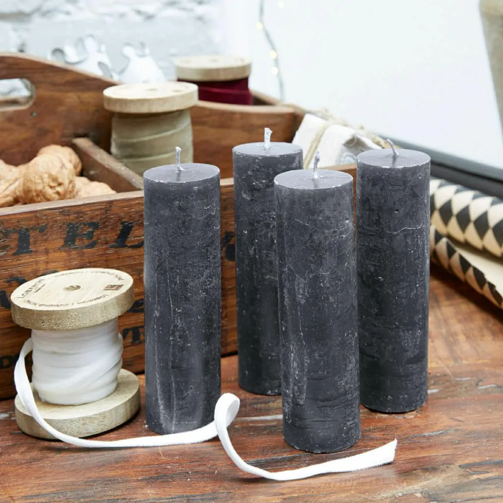 LOBERON Bougies|Porte-Bougies*Lot de 4 bougies Muriel