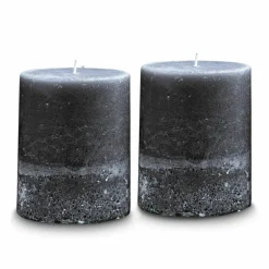 LOBERON Bougies|Porte-Bougies*Lot de 2 bougies Oviedo