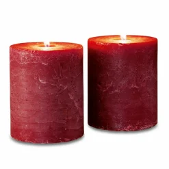 LOBERON Bougies|Porte-Bougies*Lot de 2 bougies Oviedo