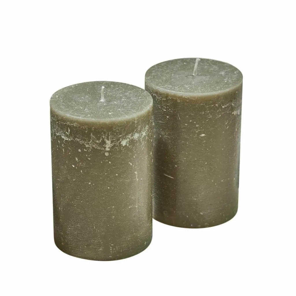 LOBERON Bougies|Porte-Bougies*Lot de 2 bougies Oviedo