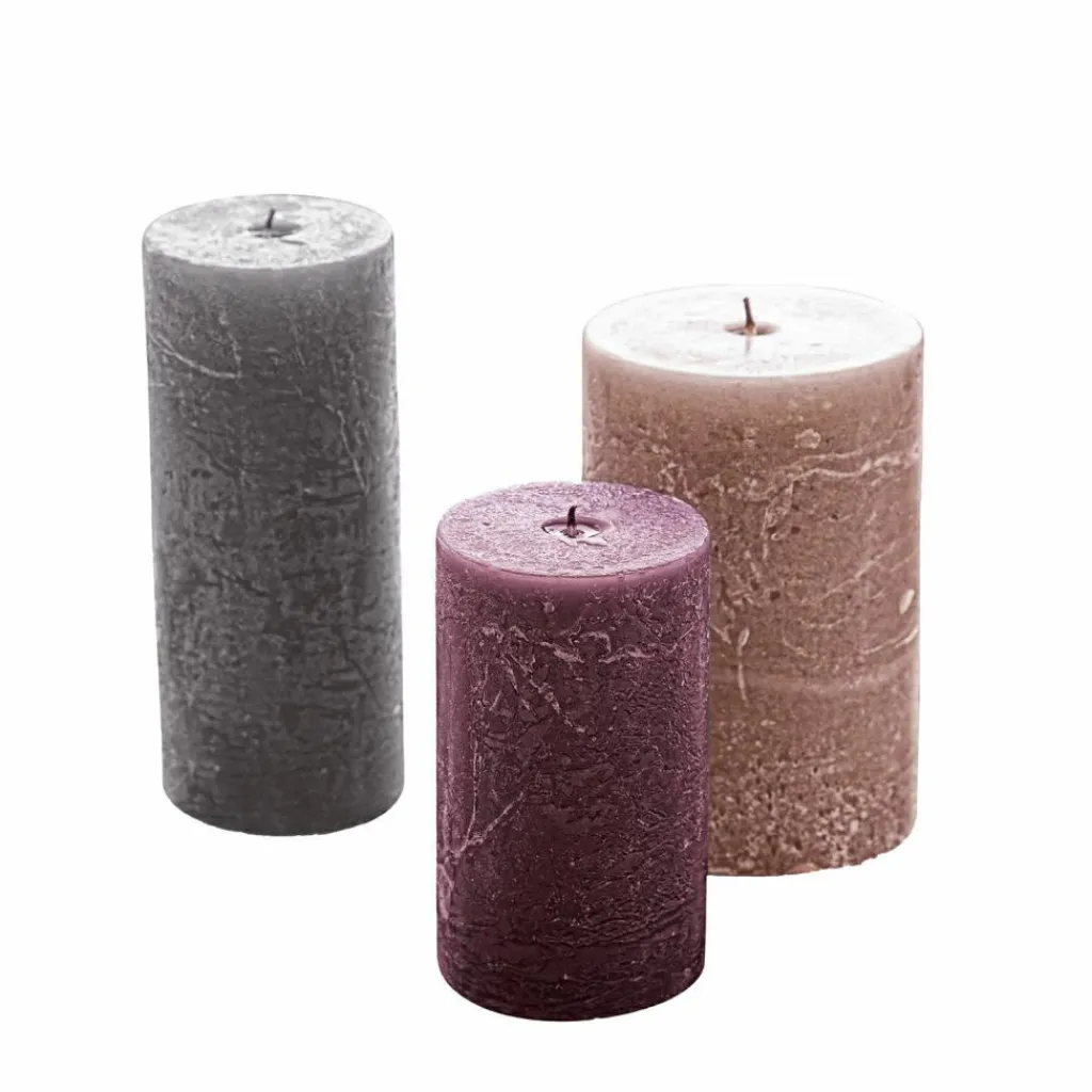 LOBERON Bougies|Porte-Bougies*Lot de 3 bougies Pretin