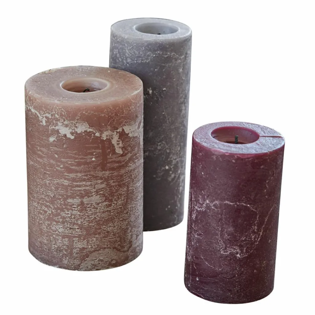 LOBERON Bougies|Porte-Bougies*Lot de 3 bougies Pretin