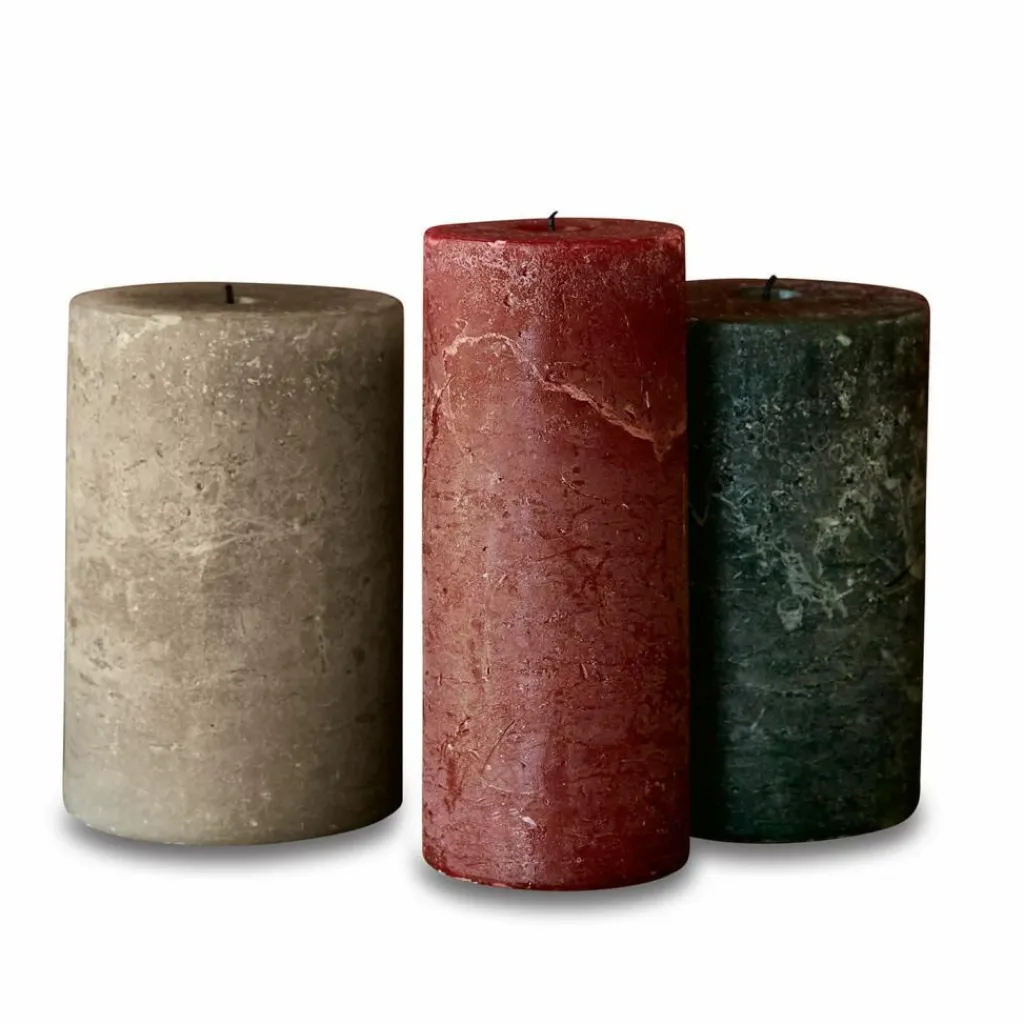 LOBERON Bougies|Porte-Bougies*Lot de 3 bougies Salis