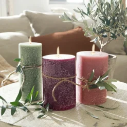 LOBERON Bougies|Porte-Bougies*Lot de 3 bougies Salis