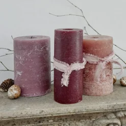 LOBERON Bougies|Porte-Bougies*Lot de 3 bougies Salis