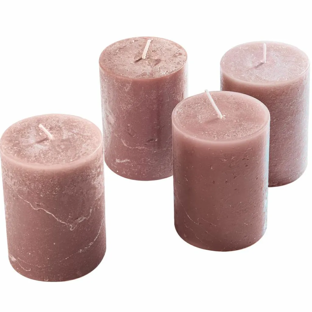 LOBERON Bougies|Porte-Bougies*Lot de 4 bougies Virrans