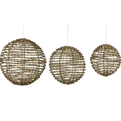 LOBERON Objets Lumineux|Accessoires Lumineux*Lot de 3 boules de Noël à LED Thalindra