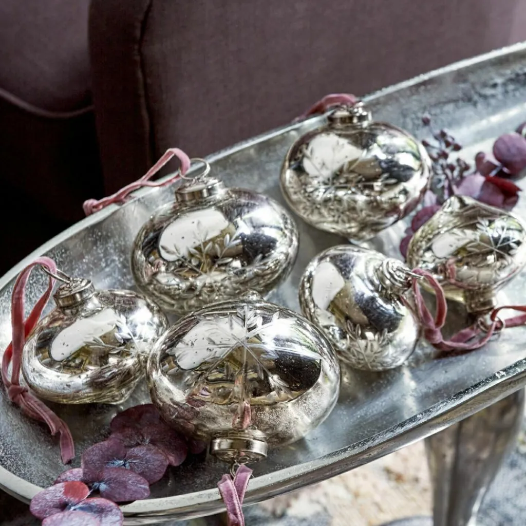 LOBERON Boules De Noël*Lot de 6 boules de Noël Isaulie