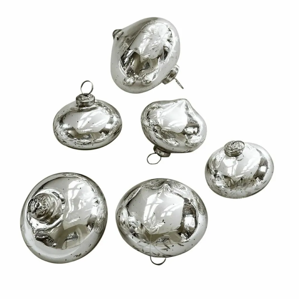 LOBERON Boules De Noël*Lot de 6 boules de Noël Isaulie