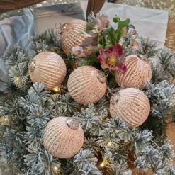 LOBERON Boules De Noël*Lot de 6 boules de Noël Mane