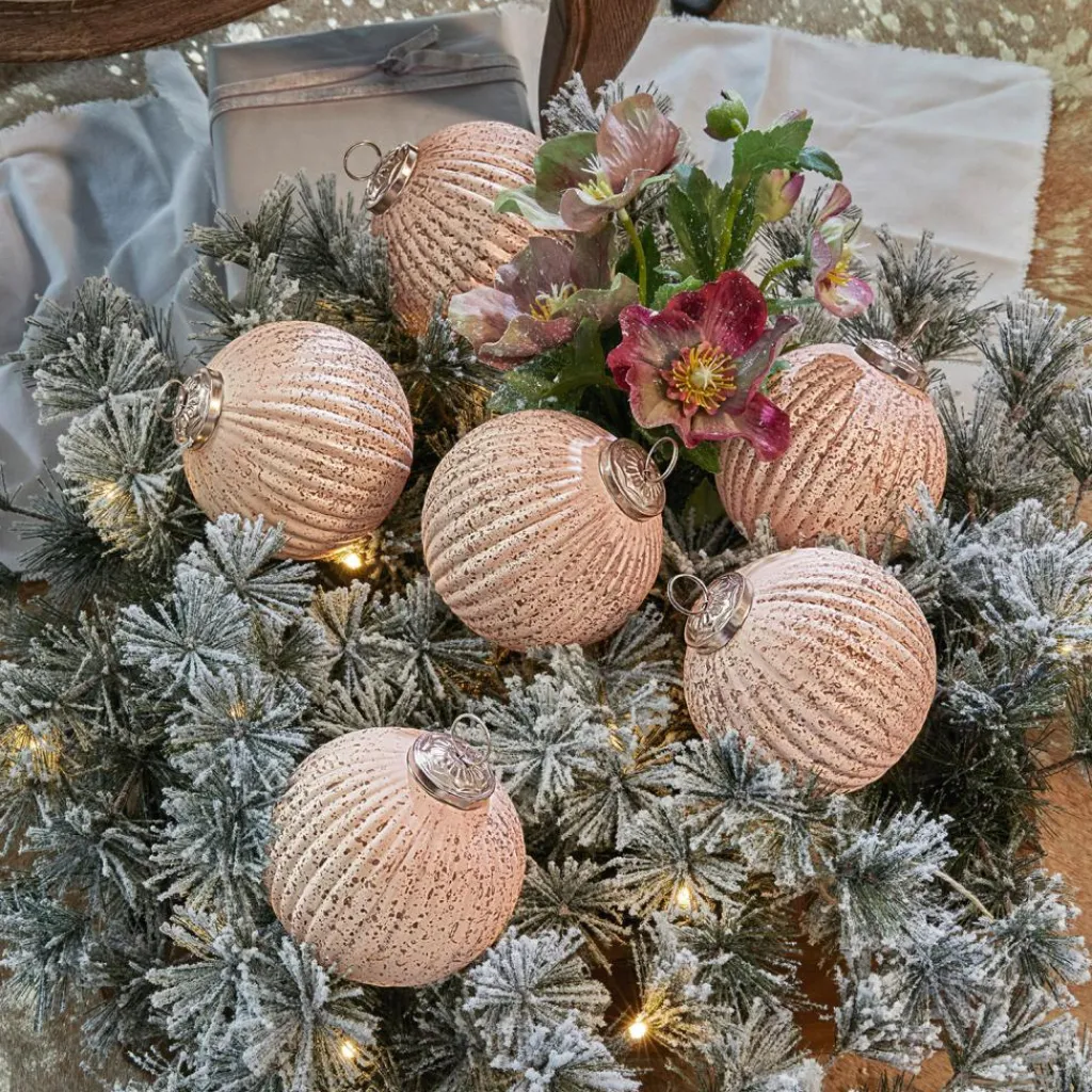 LOBERON Boules De Noël*Lot de 6 boules de Noël Mane