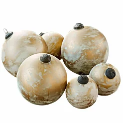 LOBERON Décorations Pour Le Sapin|Boules De Noël*Lot de 6 boules de Noël Nymeria