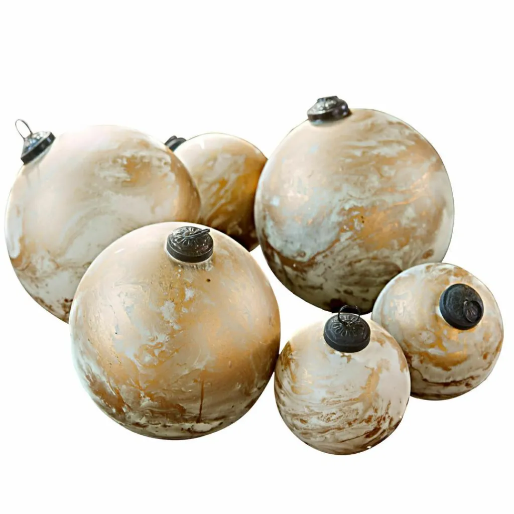 LOBERON Décorations Pour Le Sapin|Boules De Noël*Lot de 6 boules de Noël Nymeria