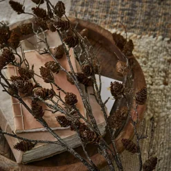 LOBERON Fleurs Séchées Et Artificielles|Objets Décoratifs De Noël*Lot de 3 branches décoratives Eisvyn