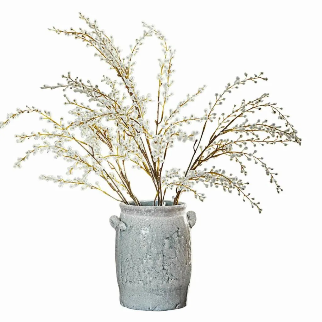 LOBERON Fleurs Séchées Et Artificielles|Décoration*Lot de 3 branches décoratives Palmyra