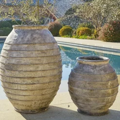 LOBERON Cache-Pots Et Amphores*Lot de 2 cache-pots Aulan
