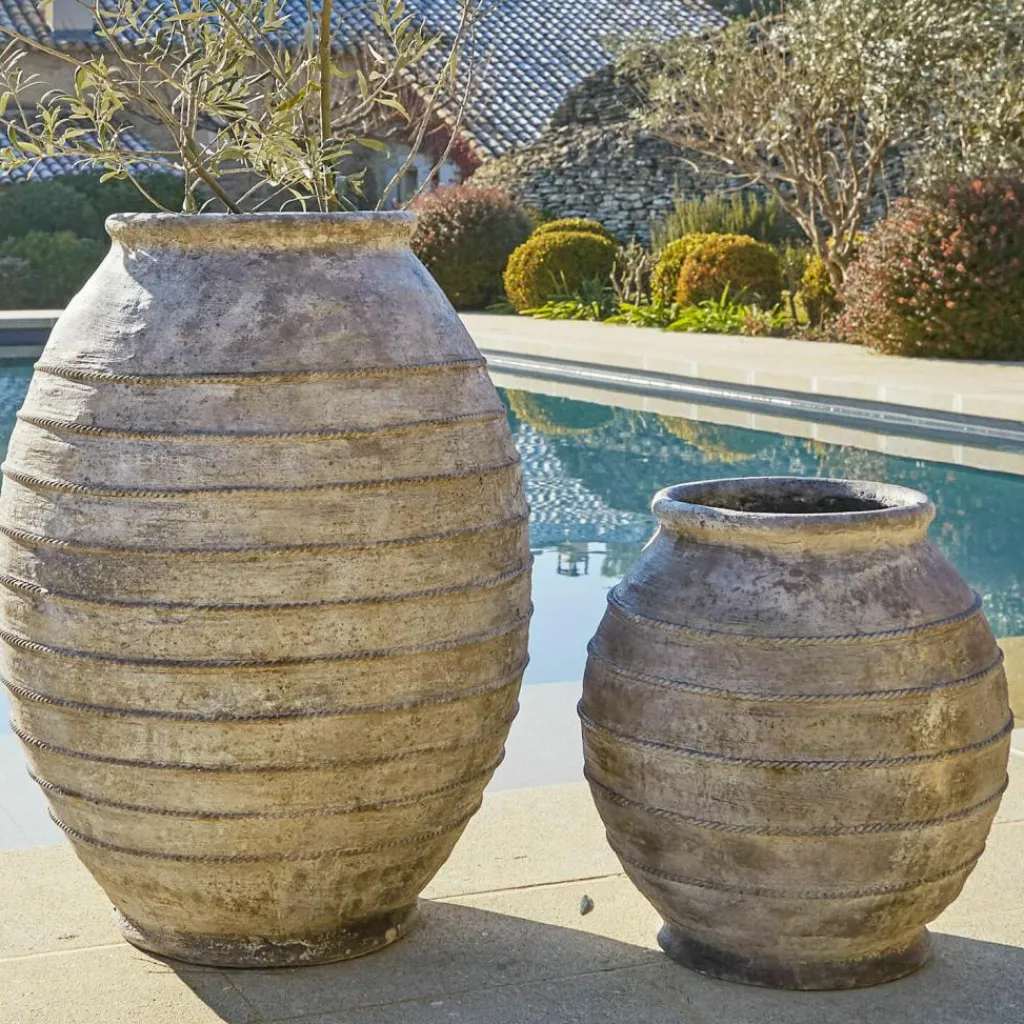LOBERON Cache-Pots Et Amphores*Lot de 2 cache-pots Aulan