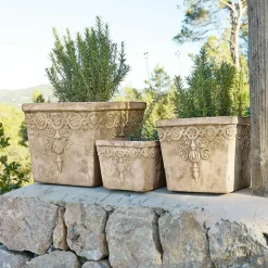 LOBERON Cache-Pots Et Amphores*Lot de 3 cache-pots Bissone