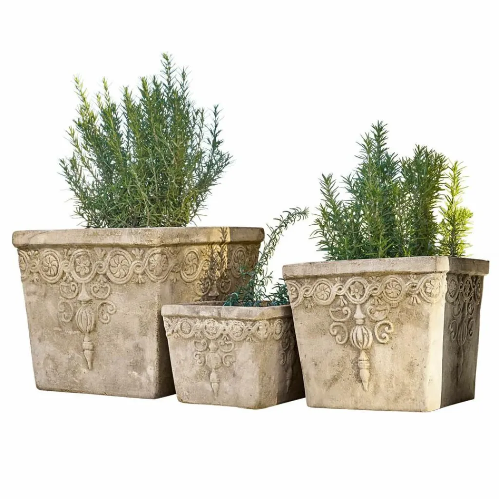 LOBERON Cache-Pots Et Amphores*Lot de 3 cache-pots Bissone