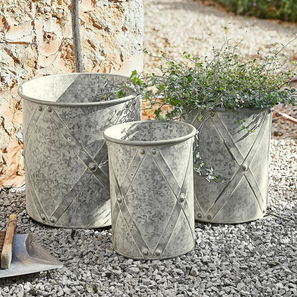 LOBERON Cache-Pots Et Amphores*Lot de 3 cache-pots Exilnor