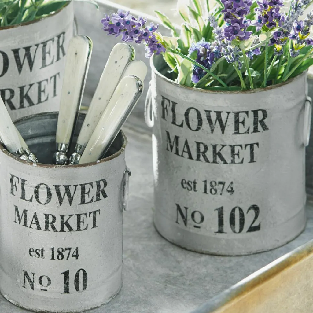 LOBERON Cache-Pots|Vases Et Cache-Pots*Lot de 3 cache-pots Flower Market