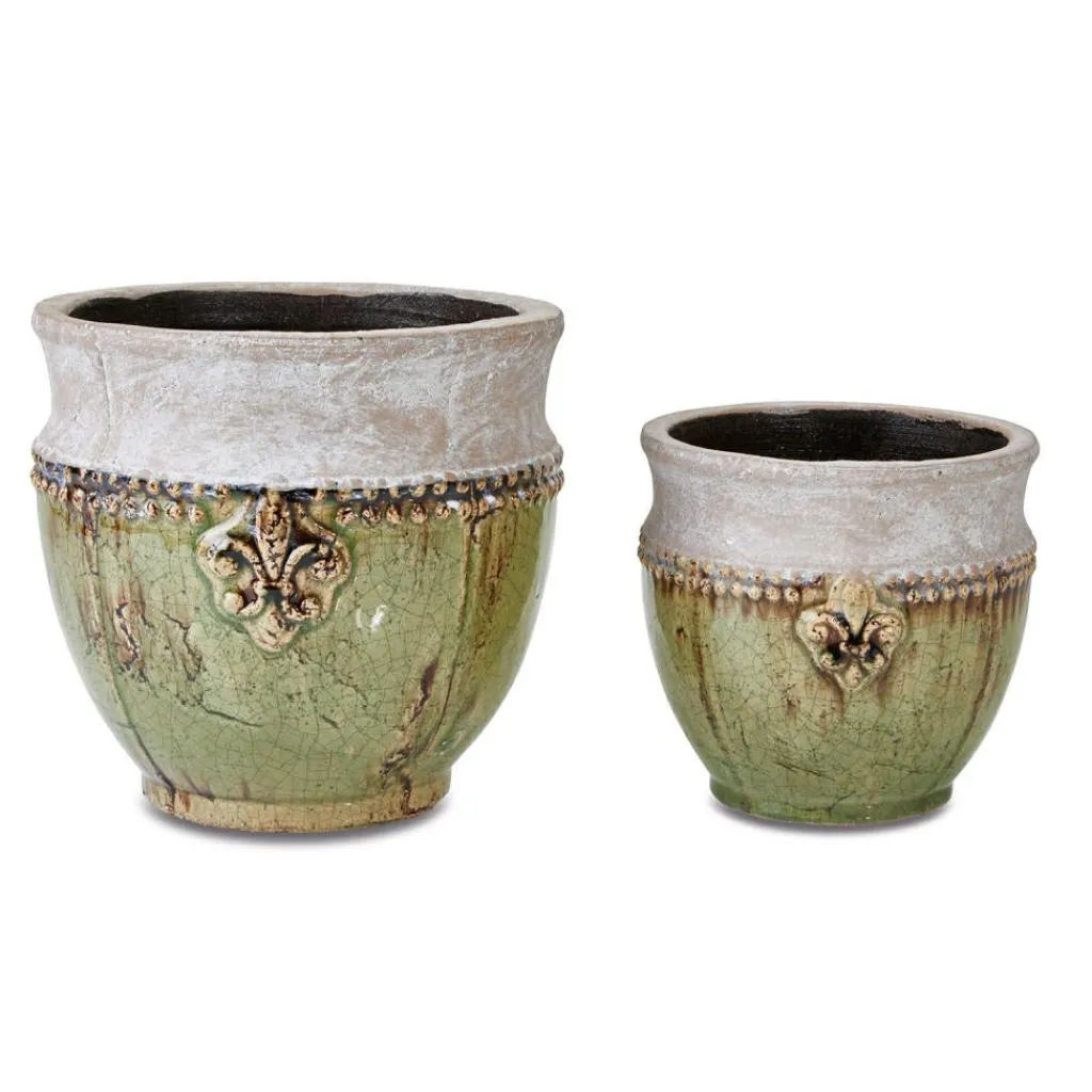 LOBERON Cache-Pots Et Amphores*Lot de 2 cache-pots Montcony