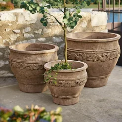 LOBERON Cache-Pots Et Amphores*Lot de 3 cache-pots Sabugal