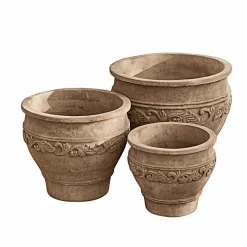 LOBERON Cache-Pots Et Amphores*Lot de 3 cache-pots Sabugal