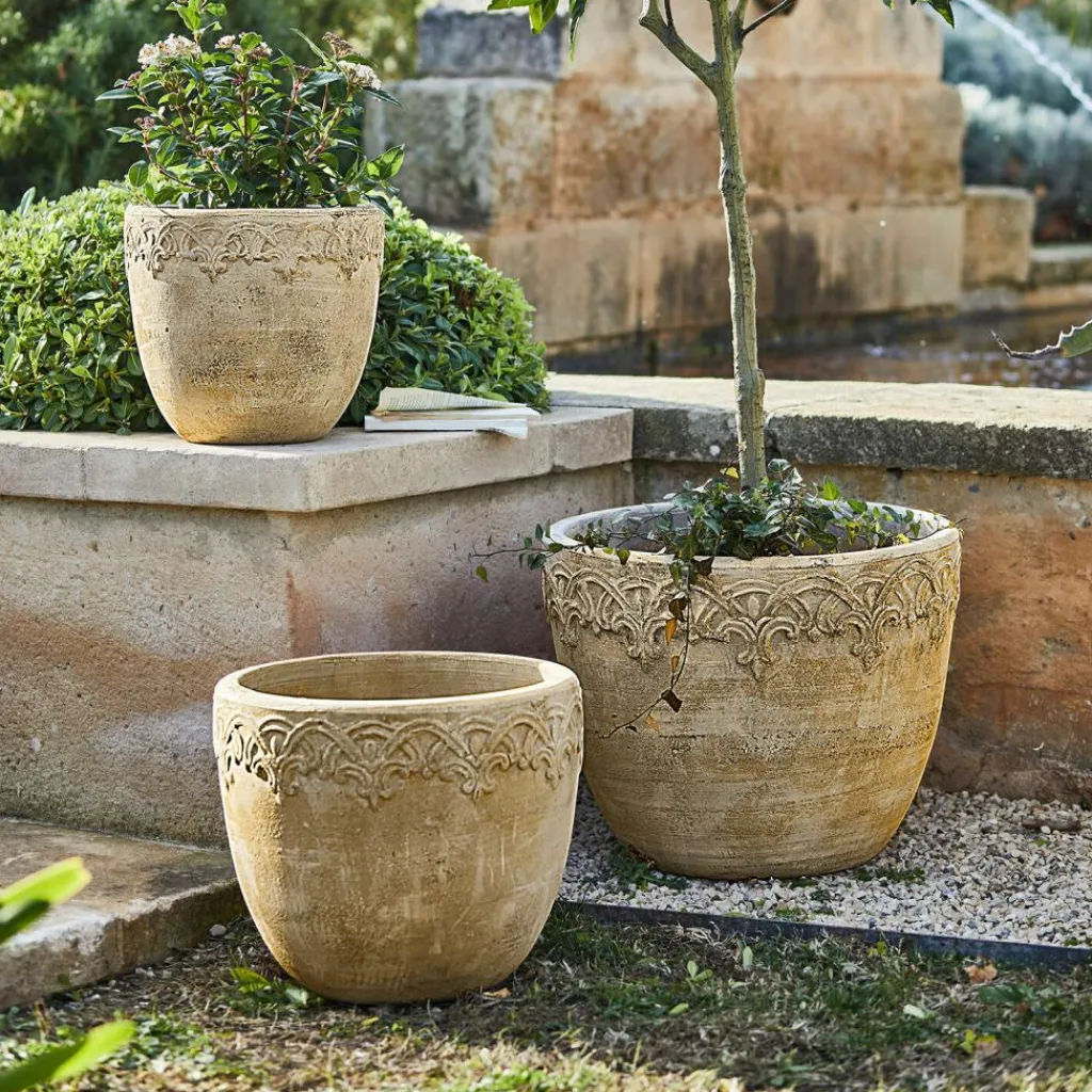 LOBERON Cache-Pots Et Amphores*Lot de 3 cache-pots Serrat