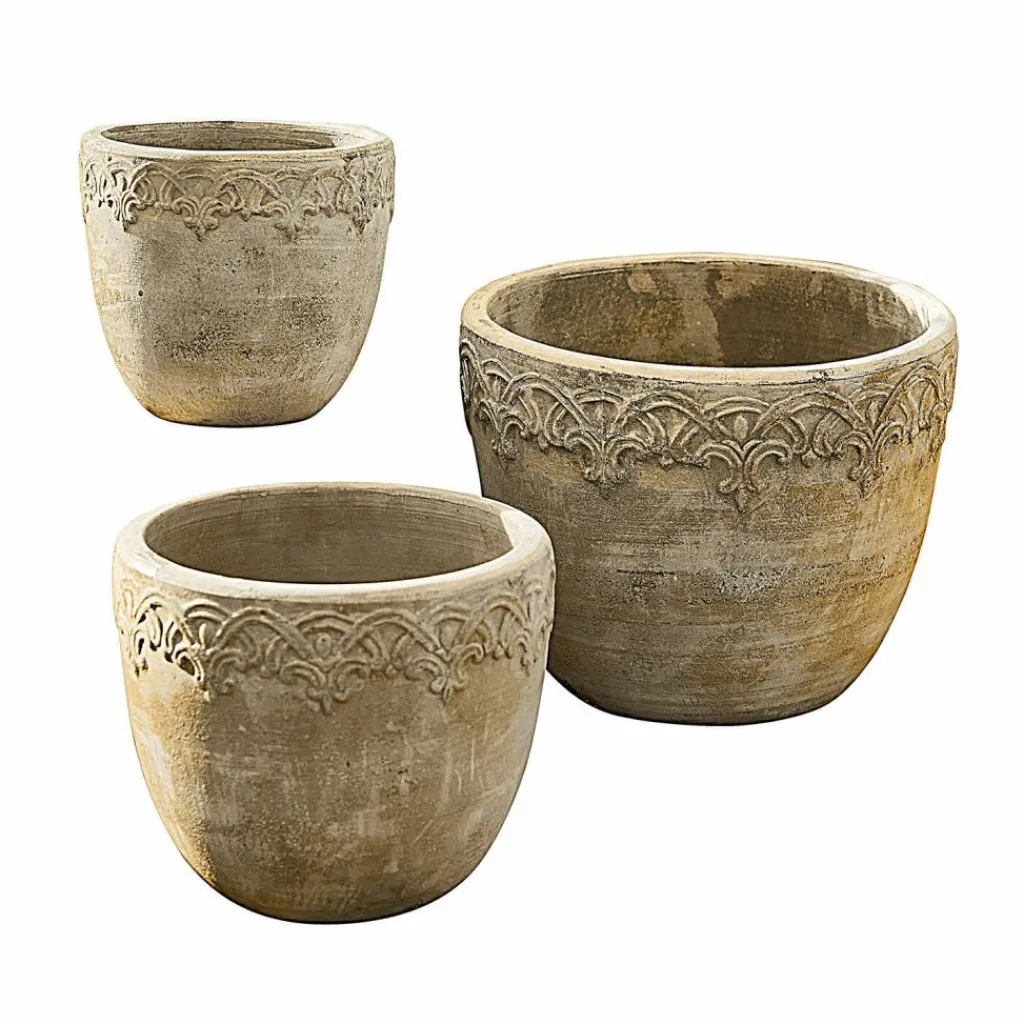 LOBERON Cache-Pots Et Amphores*Lot de 3 cache-pots Serrat