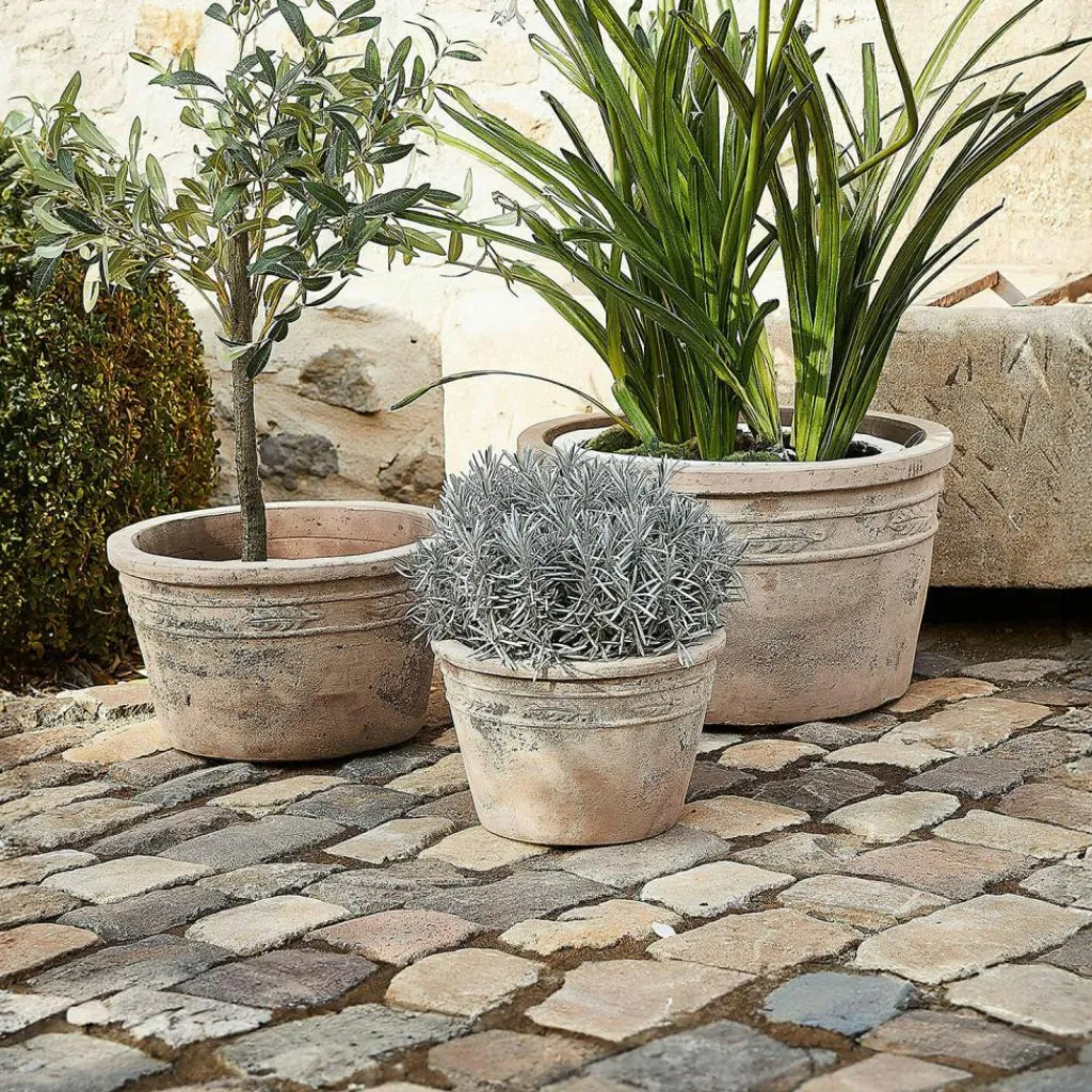LOBERON Cache-Pots Et Amphores*Lot de 3 cache-pots Unicanto