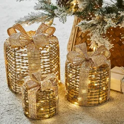 LOBERON Accessoires Lumineux|Décorations Lumineuses*Lot de 3 cadeaux à LED Lorivane