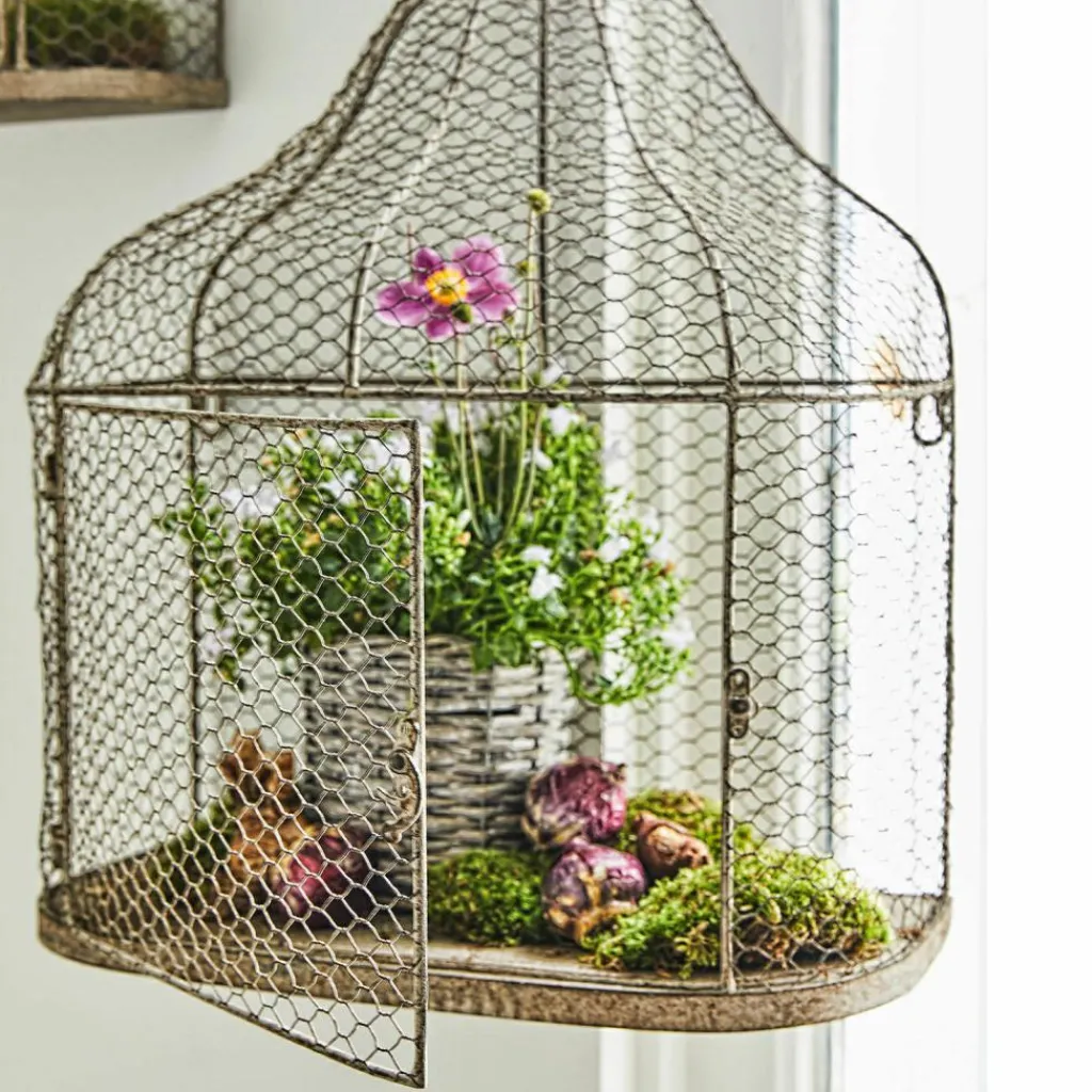 LOBERON Objets Décoratifs|Décoration*Lot de 2 cages à oiseaux Cavan
