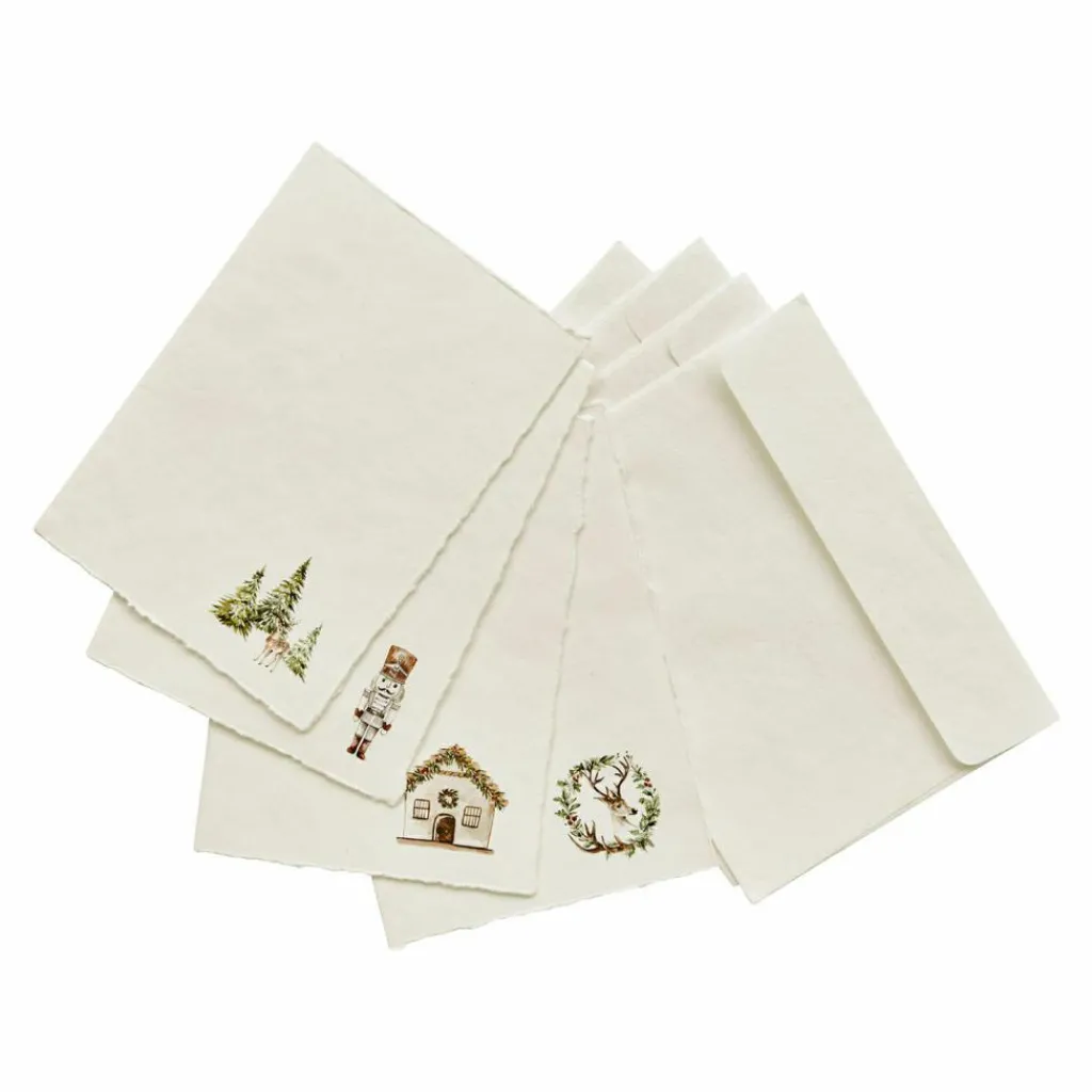 LOBERON Emballages Cadeaux|Papeterie*Lot de 4 cartes de vœux Lorandis