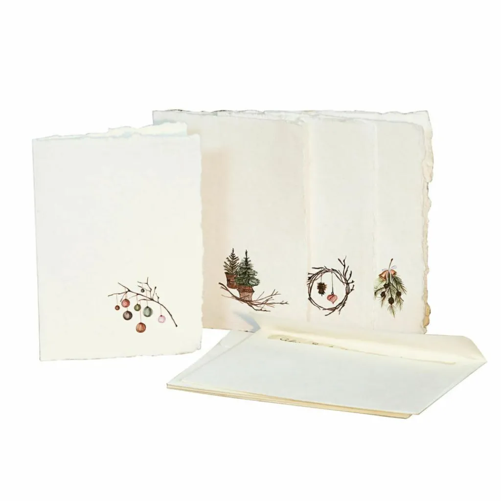LOBERON Papeterie|Papeterie*Lot de 4 cartes de vœux Velorine