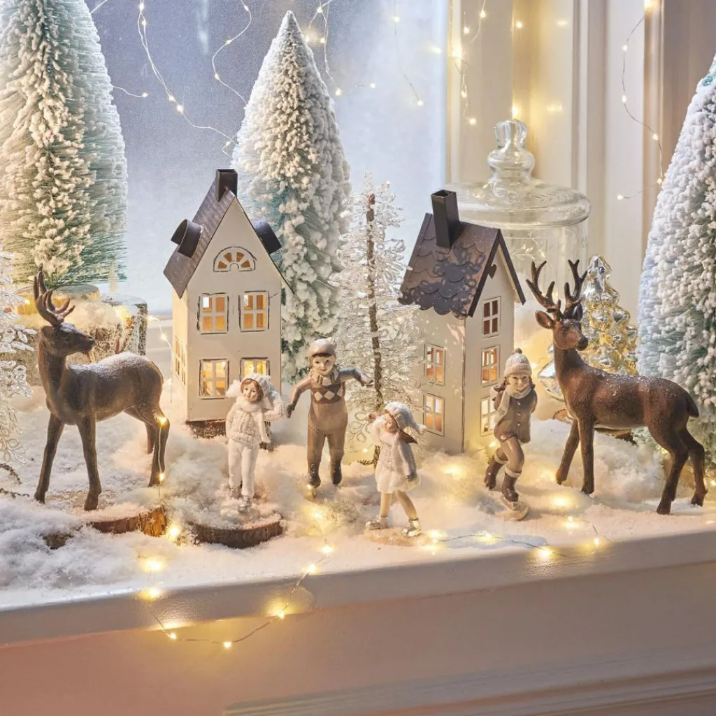 LOBERON Figurines De Noël*Lot de 2 cerfs décoratifs Cagny