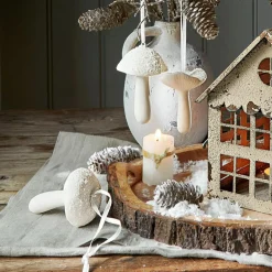 LOBERON Figurines De Noël*Lot de 3 champignons décoratifs Qilexor