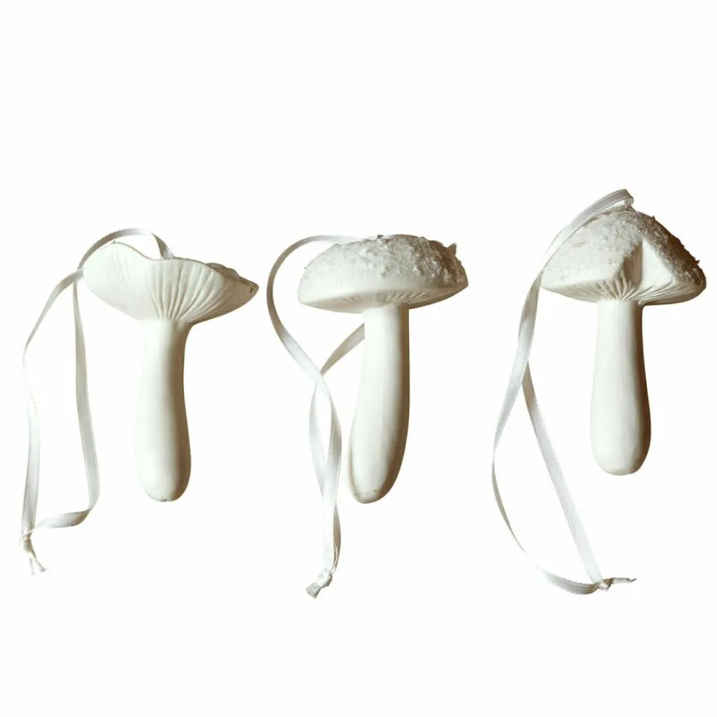LOBERON Figurines De Noël*Lot de 3 champignons décoratifs Qilexor