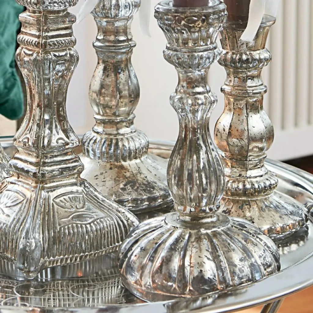 LOBERON Bougeoirs|Porte-Bougies*Lot de 6 chandeliers Adolpha