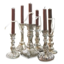 LOBERON Bougeoirs|Porte-Bougies*Lot de 6 chandeliers Adolpha