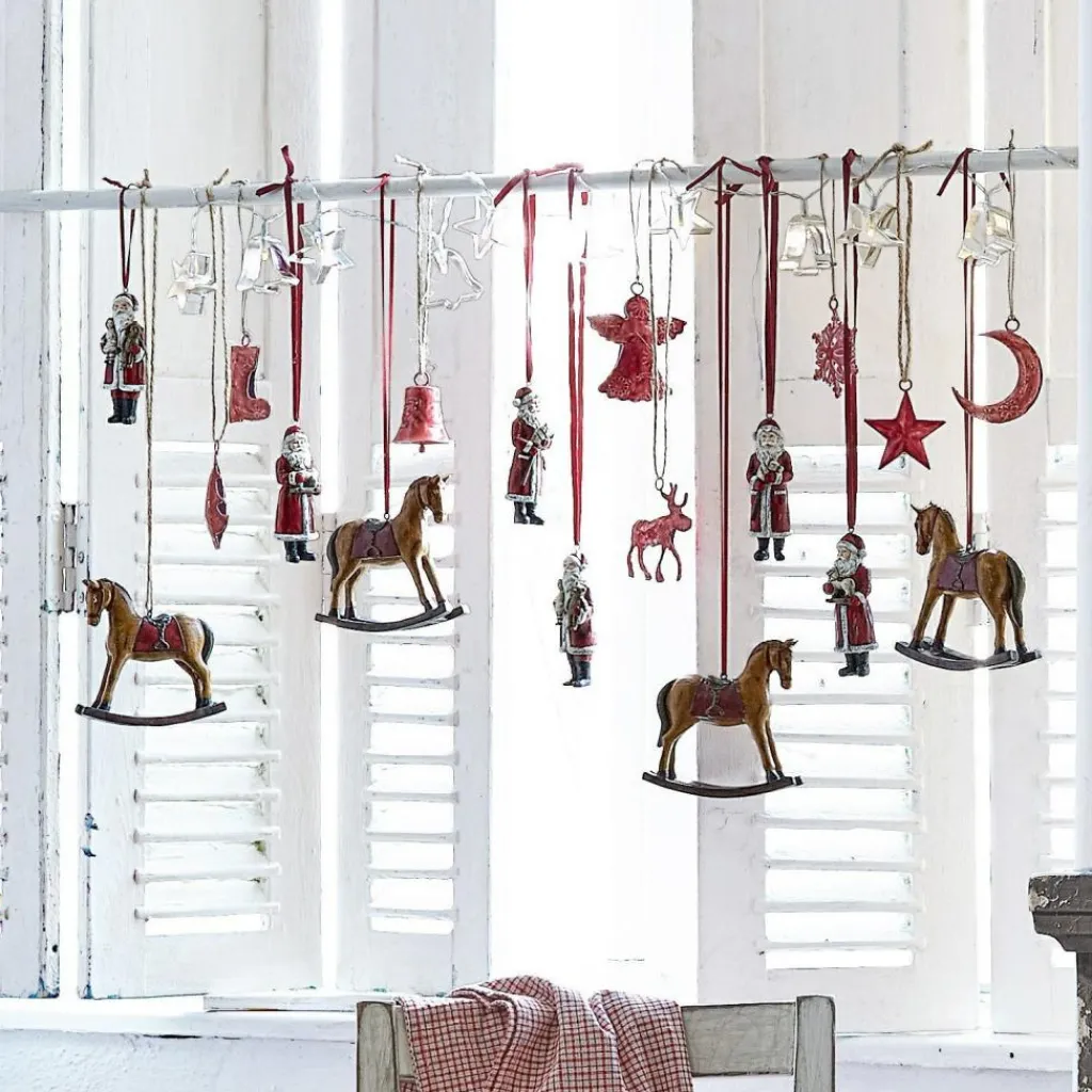 LOBERON Décorations Pour Le Sapin*Lot de 4 chevaux décoratifs Cory