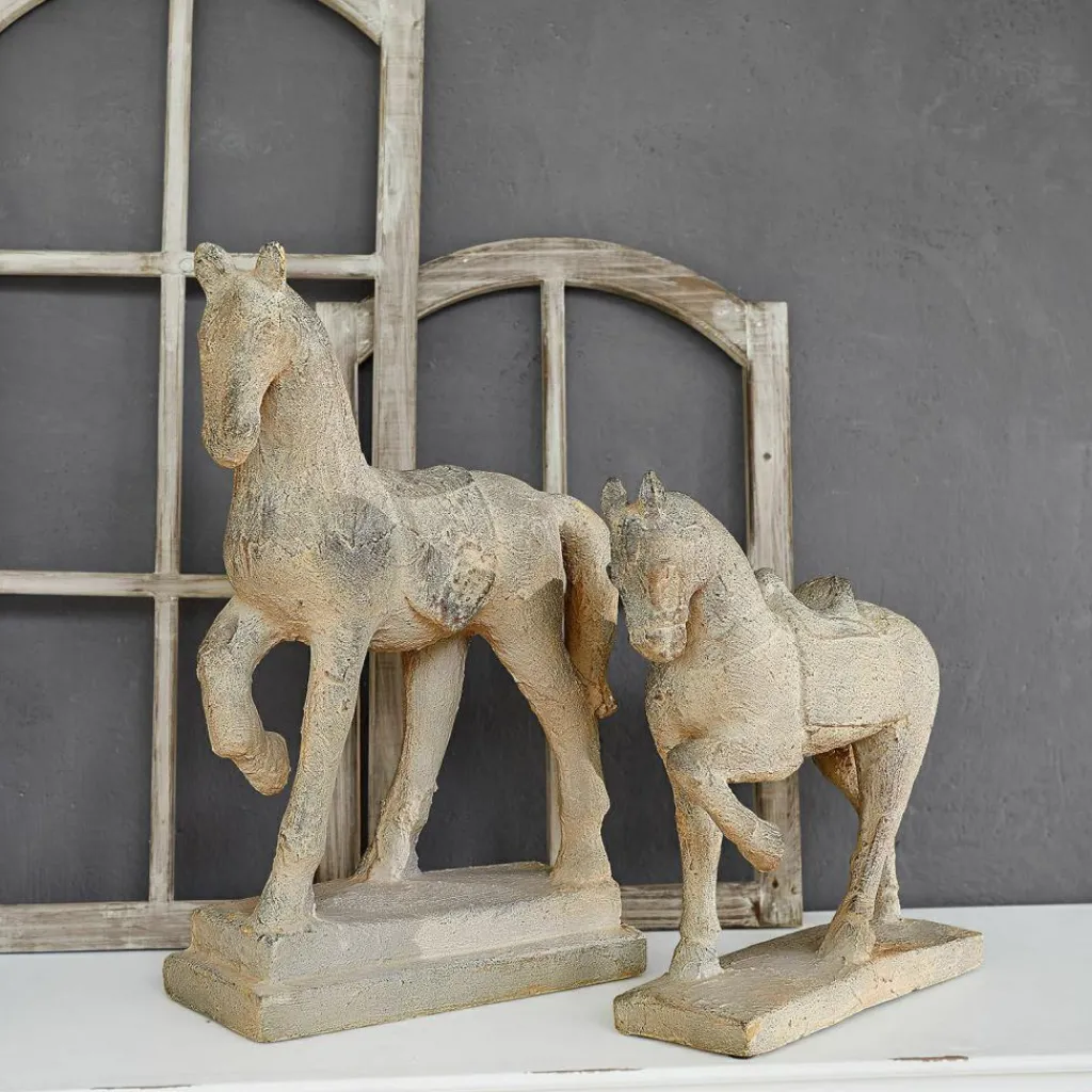 LOBERON Personnages|Décoration*Lot de 2 chevaux décoratifs Mirandel