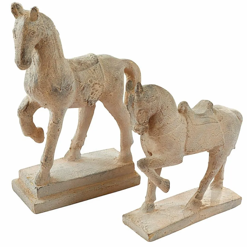 LOBERON Personnages|Décoration*Lot de 2 chevaux décoratifs Mirandel