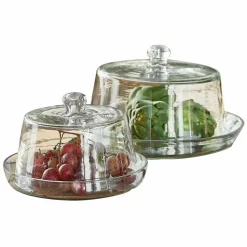 LOBERON Boîtes Et Cloches En Verre|Boîtes Et Cloches En Verre*Lot de 2 cloches à gâteau Fixole
