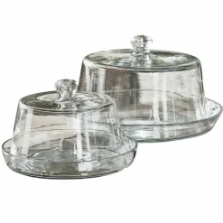 LOBERON Boîtes Et Cloches En Verre|Boîtes Et Cloches En Verre*Lot de 2 cloches à gâteau Fixole