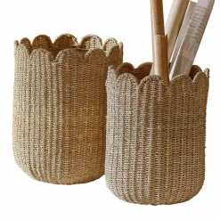 LOBERON Caisses Et Paniers|Rangements*Lot de 2 corbeilles Velourette