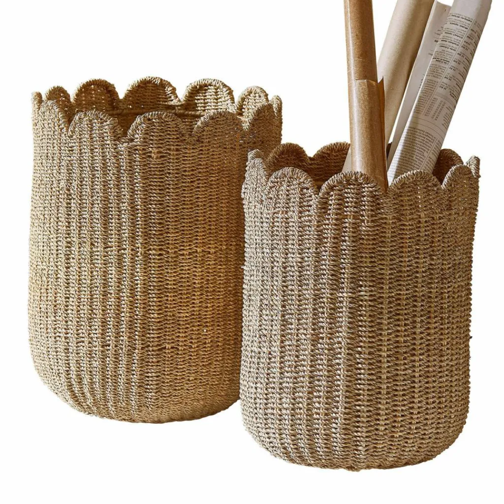 LOBERON Caisses Et Paniers|Rangements*Lot de 2 corbeilles Velourette